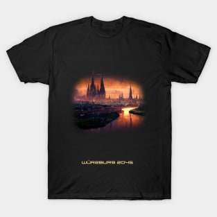 Futuristic Wuerzburg 2045 Artwork T-Shirt